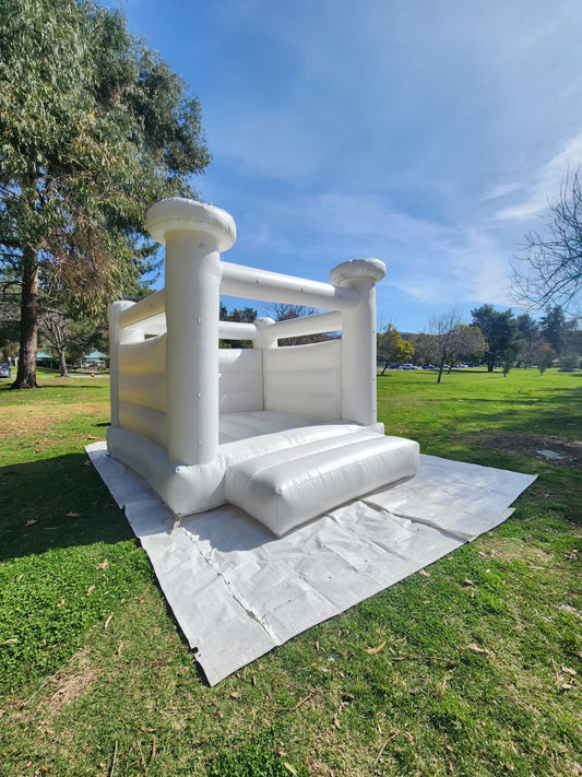 13x13 white bounce castle
